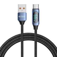 TECH-PROTECT ULTRABOOST LED TYPE-C KABEL 66W/6A 200CM PLAVI