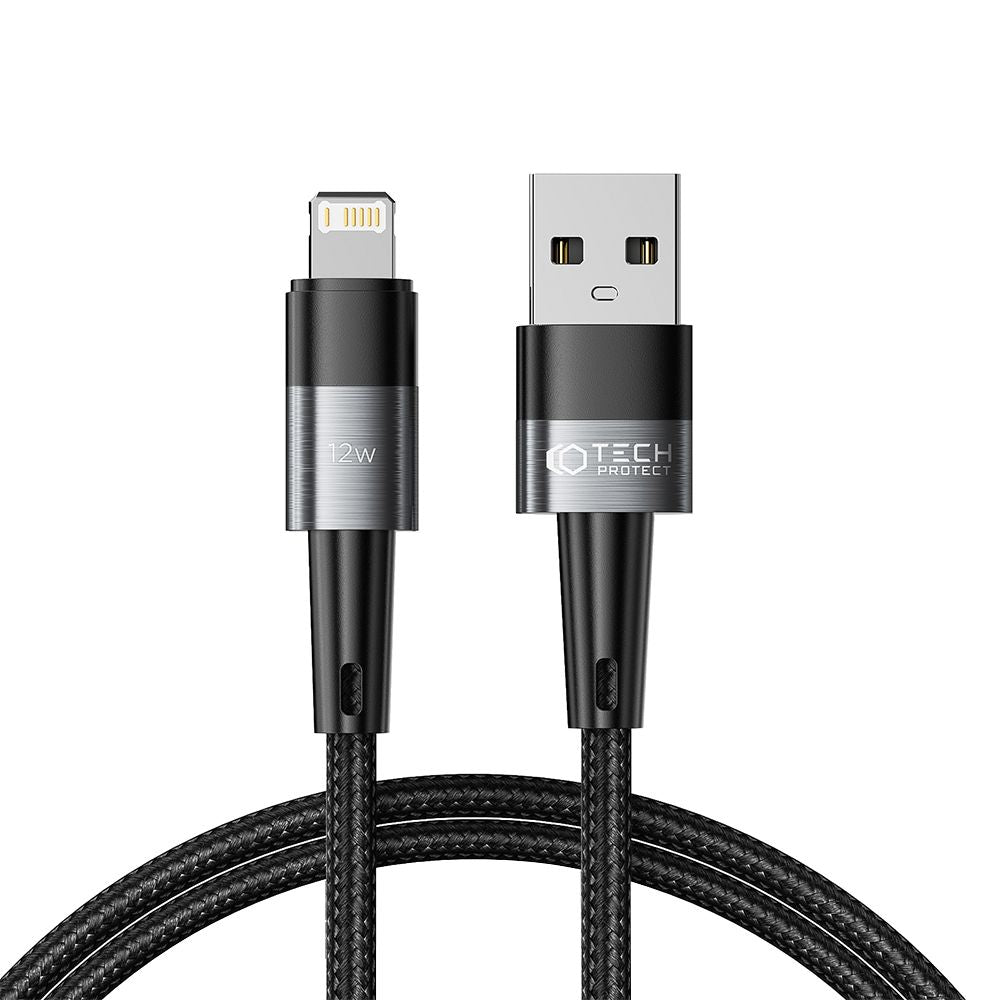 KABEL TECH-PROTECT ULTRABOOST LIGHTNING  12W/2.4A 100CM SIVA