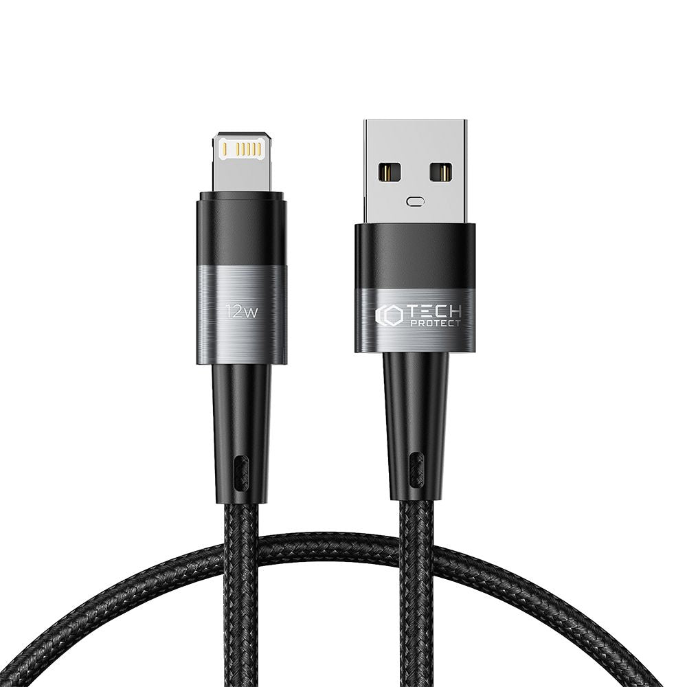 KABEL TECH-PROTECT ULTRABOOST LIGHTNING  12W/2.4A 25CM SIVA