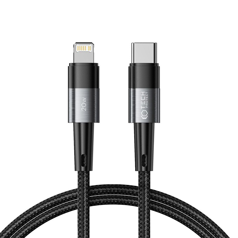 KABEL TECH-PROTECT ULTRABOOST LIGHTNING  PD20W/3A 100CM SIVA