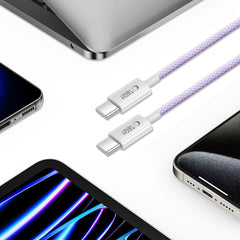 TECH-PROTECT ULTRABOOST LITE TYPE-C KABEL PD60W/3A 200CM MAUVE