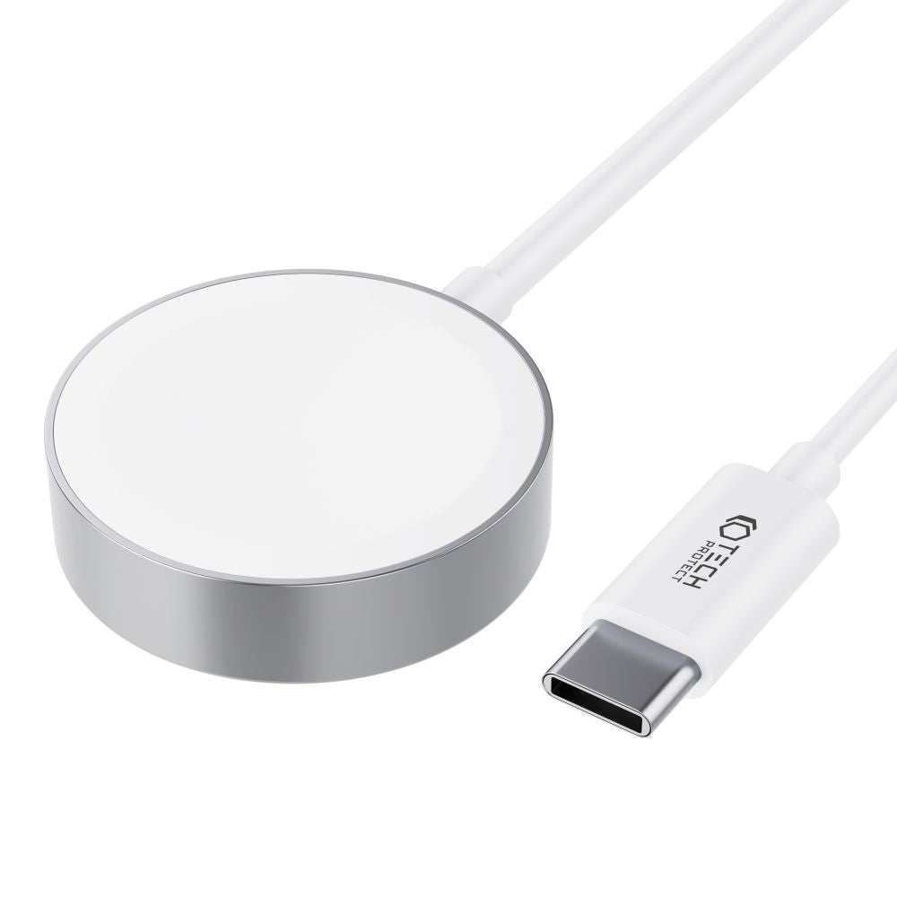 NABÍJAČKA NA  APPLE WATCH TECH-PROTECT ULTRABOOST MAGNETIC CHARGING TYPE-C CABLE 120CM APPLE WATCH WHITE