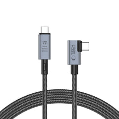 KABEL TECH-PROTECT ULTRABOOST MAX ”L” USB 4.0 8K 40GBPS TYPE-C  PD240W 150CM SIVA