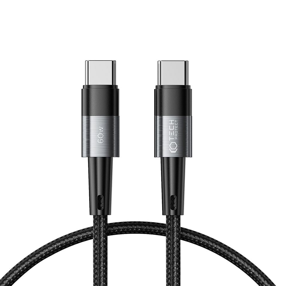 KABEL TECH-PROTECT ULTRABOOST TYPE-C  PD60W/3A 25CM SIVA