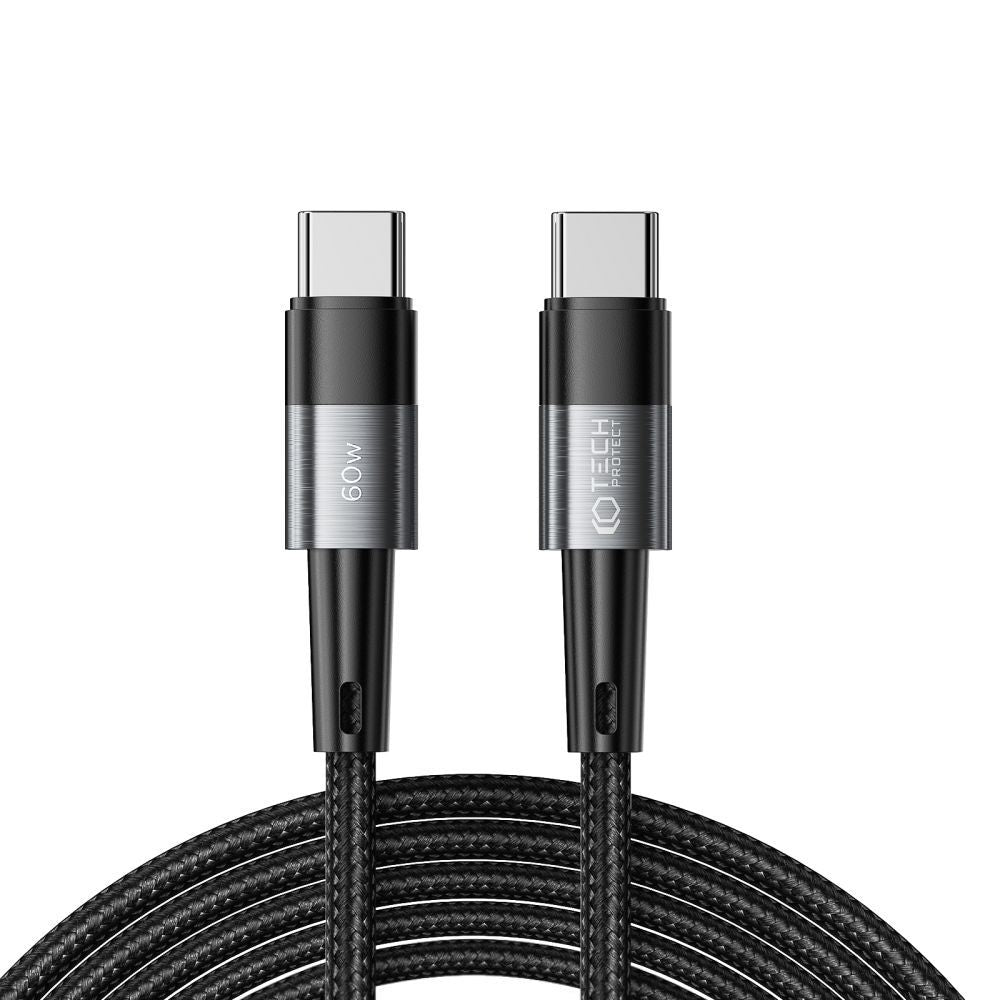 TECH-PROTECT ULTRABOOST TYPE-C KABEL PD60W/3A 300CM SIVA