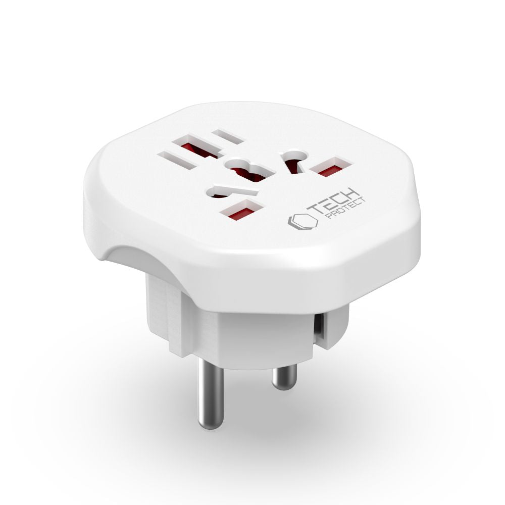 TECH-PROTECT UNIVERZALNI PUTNI ADAPTER IZ EU BIJELI
