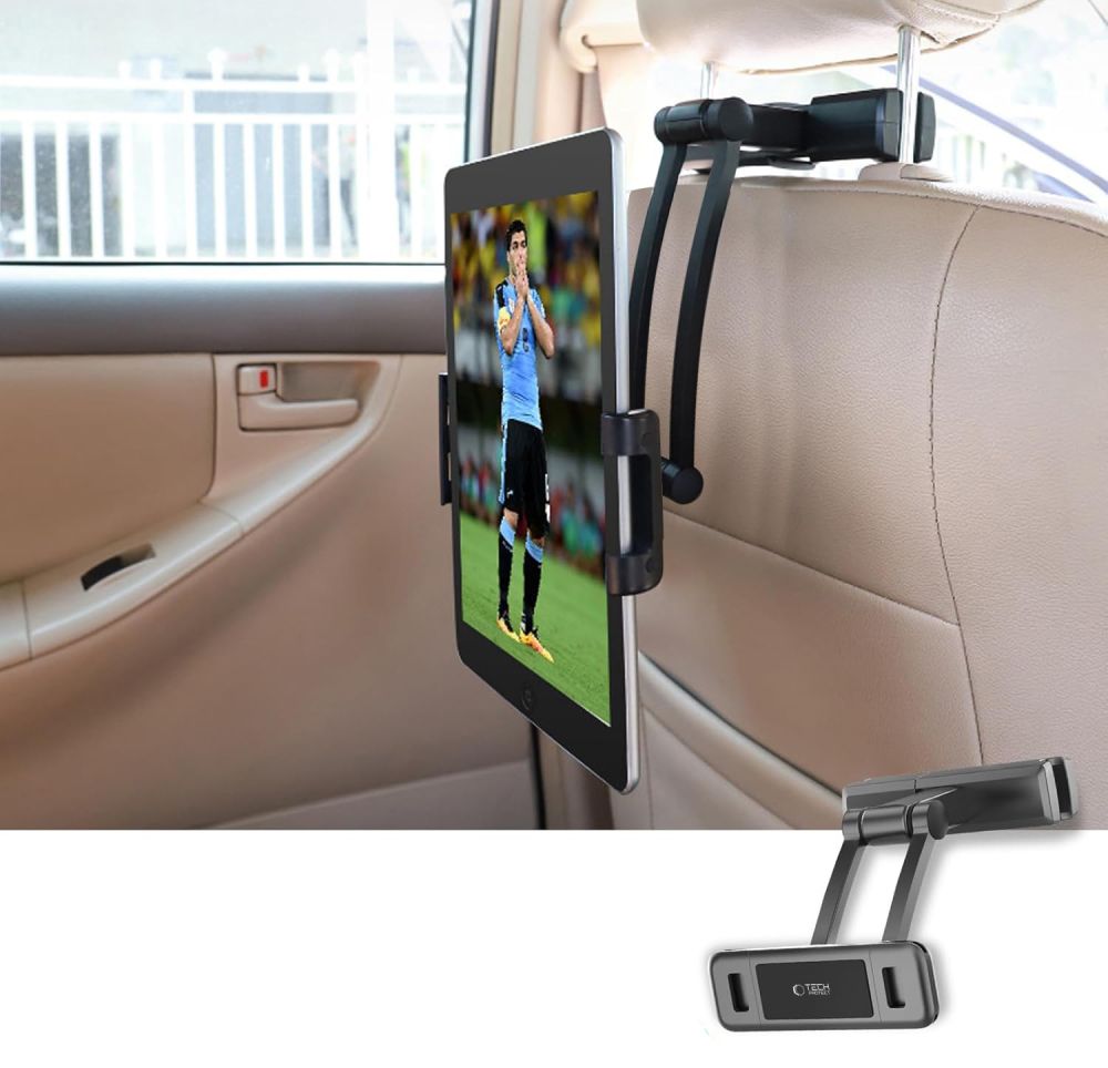  TELEFONA ZA AUTO TECH-PROTECT V2 ELASTIČNA  ZA NASLON GLAVE CRNA