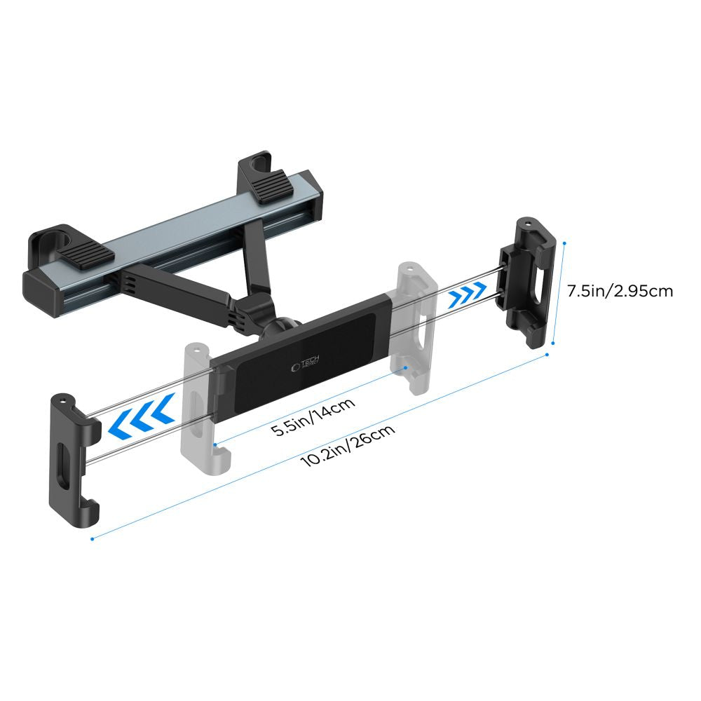 DRŽIAK TELEFÓNU DO AUTA TECH-PROTECT V3 HEADREST CAR MOUNT BLACK