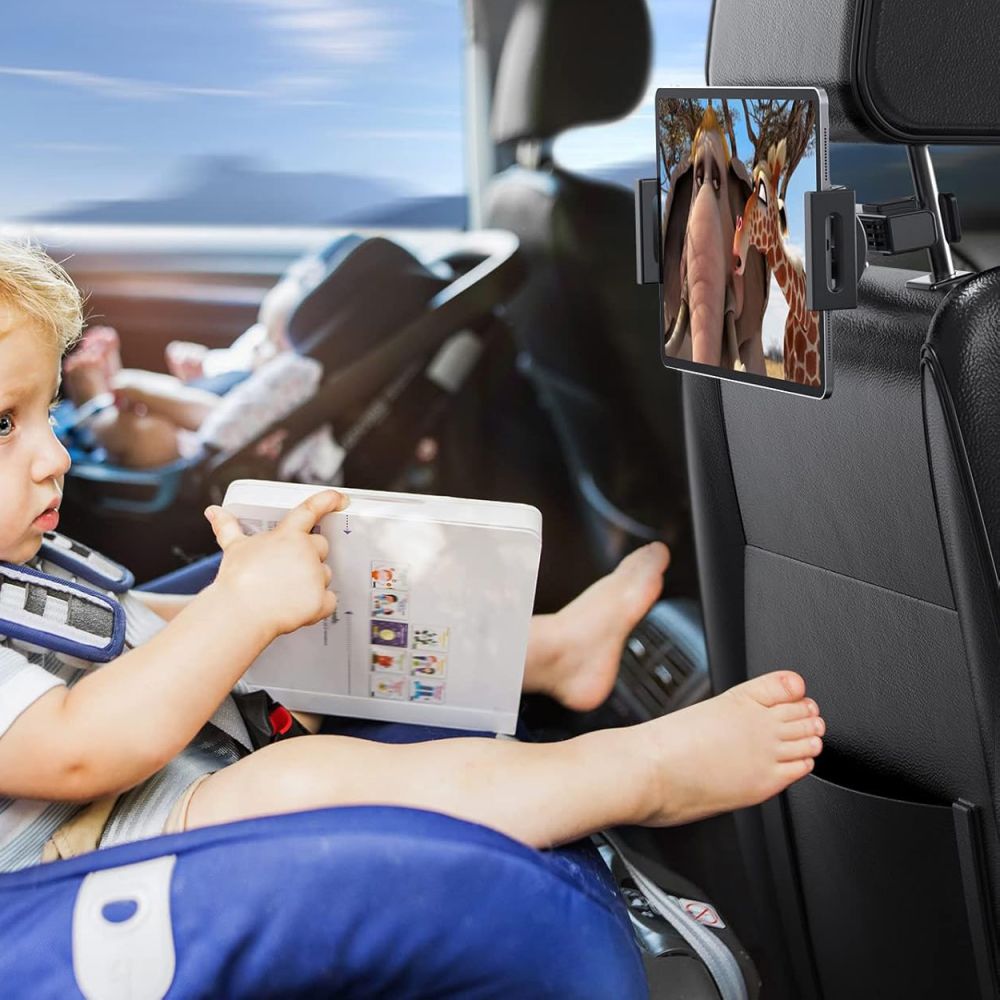 DRŽIAK TELEFÓNU DO AUTA TECH-PROTECT V3 HEADREST CAR MOUNT BLACK