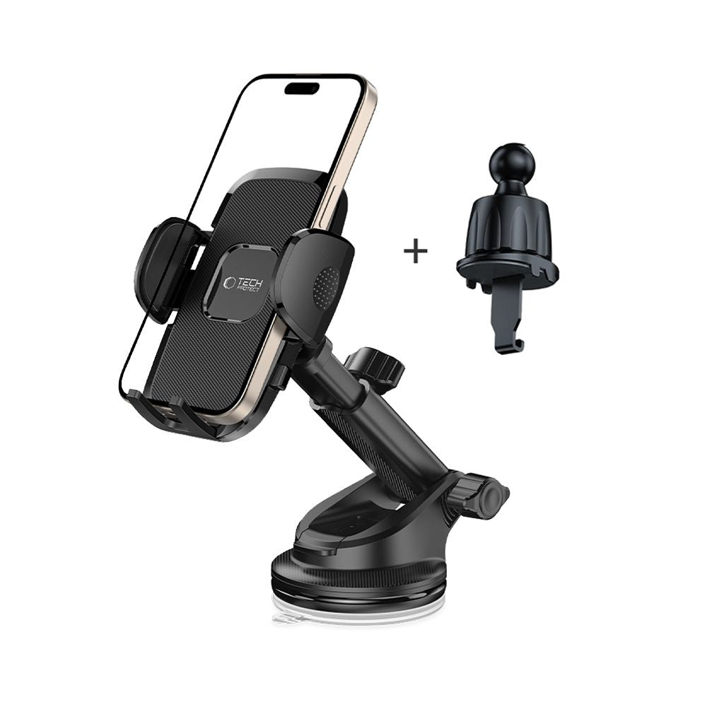 DRŽIAK TELEFÓNU DO AUTA TECH-PROTECT V3 UNIVERSAL DASHBOARD & VENT CAR MOUNT BLACK