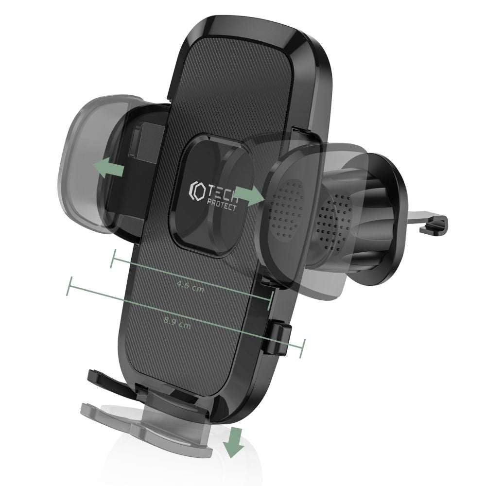 DRŽIAK MOBILU DO AUTA TECH-PROTECT V3 UNIVERSAL VENT CAR MOUNT BLACK