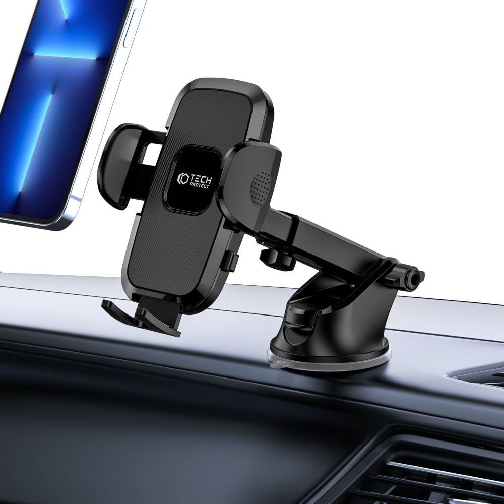 DRŽAČ MOBILNOG TELEFONA ZA AUTO TECH-PROTECT V3 UNIVERZALNA  ZA VJETROBRANSKO STAKLO I DASKU CRNA