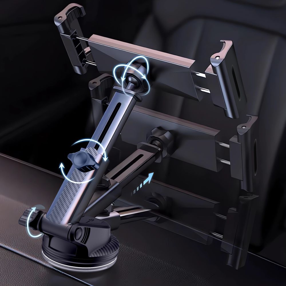 DRŽIAK TELEFÓNU DO AUTA TECH-PROTECT V4 UNIVERSAL WINDSHIELD & DASHBOARD CAR MOUNT FOR TABLET BLACK