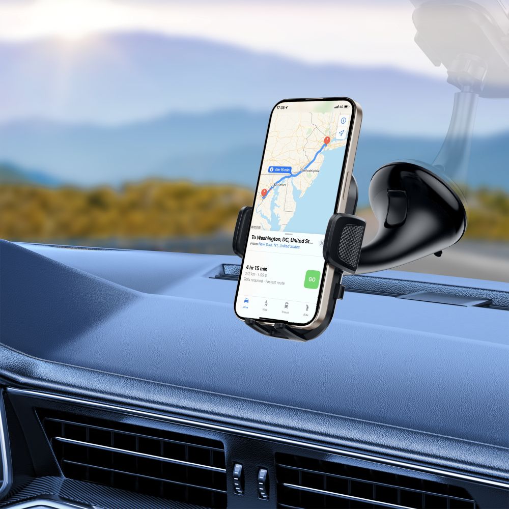 DRŽIAK TELEFÓNU DO AUTA TECH-PROTECT V8 UNIVERSAL DASHBOARD & VENT CAR MOUNT BLACK