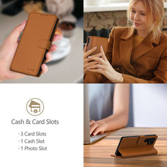 KRYT TECH-PROTECT WALLET IPHONE 16E SADDLE BROWN