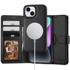 KNIŽKOVÝ KRYT TECH-PROTECT WALLET MAGSAFE IPHONE 14 BLACK