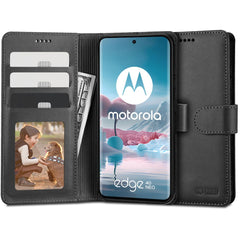KNIŽNI  TECH-PROTECT WALLET MOTOROLA EDGE 40 NEO CRNA